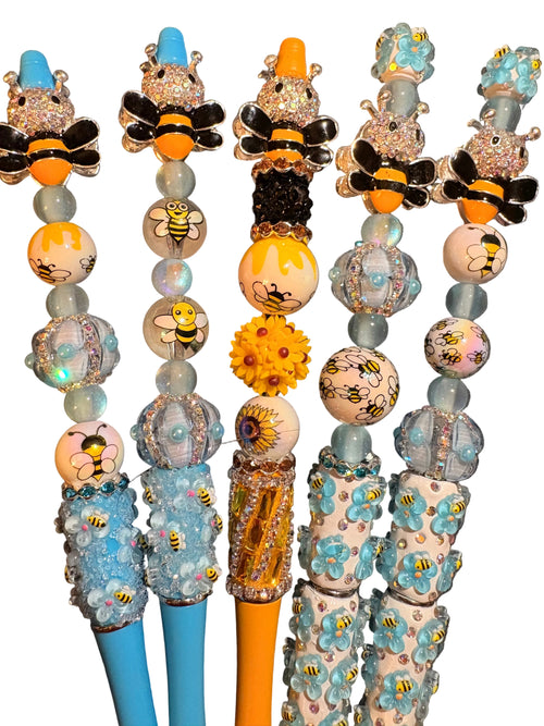 Beadable Bee Pens